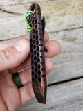 The Knurled Hex Copper EDC Pocket Pry Bar Multitool - Blackened Tumbled