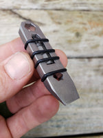 Micro Keychain EDC Pocket Pry Bar Multitool - Stonewashed