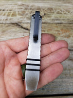 Knurls No Popper EDC Pocket Pry Bar Multitool - Stonewashed