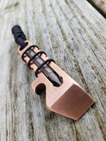 1/4 Copper Ninja Mini Keychain EDC Pocket Pry Bar Multitool