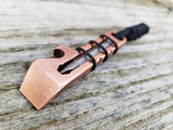 1/4 Copper Ninja Mini Keychain EDC Pocket Pry Bar Multitool