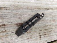 Mini Straight Popper EDC Pocket Pry Bar Multitool - Tumbled Black Oxide