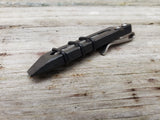 Mini Straight Popper EDC Pocket Pry Bar Multitool - Tumbled Black Oxide