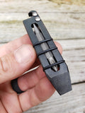 Mini Straight Popper EDC Pocket Pry Bar Multitool - Tumbled Black Oxide