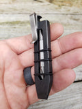 Mini Straight Popper EDC Pocket Pry Bar Multitool - Tumbled Black Oxide