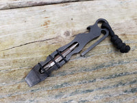 The Curve Side Clip EDC Pocket Pry Bar Multitool - Black Oxide