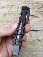 The Curve Side Clip EDC Pocket Pry Bar Multitool - Black Oxide