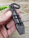 The Ring Curve EDC Pocket Pry Bar Multi-tool - Tumbled Black Oxide
