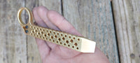 Brass XL Perforated Pry Bar Tool EDC Gear